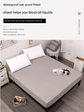 Purple Queen Size Waterproof Fitted Mattress Protector - Soft & Breathable Bed Cover, Hypoallergenic, Deep Pocket (152x190x30cm)