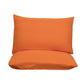 Orange Ultra Soft Brushed Waterproof Pillow Protectors (Set of 2) - 50x70cm, Stain & Spill Guard for Bed Pillows(Note: pillow core not included)