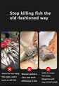 Green Cordless Electric Fish Scaler - Rechargeable 3000mAh Power, Stainless Steel Blade, Mess-Free Fish Cleaning Tool