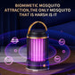 Black Portable 3-in-1 Electric Mosquito Zapper Lamp - UV Bug Killer, Warm Night Light & Bright Lantern, USB Plug-in use