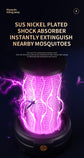 Black Portable 3-in-1 Electric Mosquito Zapper Lamp - UV Bug Killer, Warm Night Light & Bright Lantern, USB Plug-in use
