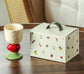Red Whimsical Strawberry Stem Ceramic Goblet - 150ml Hand-Painted Strawberry Design, Unique Coffee & Drinkware Gift with Box