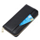 Wine Red Premium Genuine Leather RFID Blocking Long Wallet - Unisex Multi-Card Organizer Clutch with Zip-Around Closure