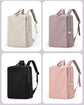 Pink Slim Minimalist Laptop Backpack - Shockproof & Anti-Theft Design, Travel-Friendly with Luggage Strap, Water-Resistant