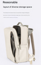 Pink Slim Minimalist Laptop Backpack - Shockproof & Anti-Theft Design, Travel-Friendly with Luggage Strap, Water-Resistant