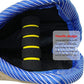 Blue and Khaki Heavy Duty Jute Dog Bite Pillow - Professional Training Tug Toy with 3 Handles for Schutzhund, K9, Agility & Bite Work