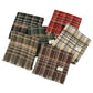 Red Chic Plaid Winter Scarf - Large Soft Polyester Shawl Wrap with Tassels, Korean Inspired Fashion