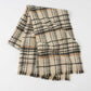 Red Chic Plaid Winter Scarf - Large Soft Polyester Shawl Wrap with Tassels, Korean Inspired Fashion