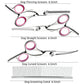 Blue and Silver Complete 5-Piece Pet Grooming Scissors Kit - Stainless Steel Straight, Curved & Thinning Shears with Comb & PU Case (6.0 Inch)