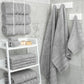 Dark Blue Luxury 6-Piece Combed Cotton Towel Bale Set - Ultra Soft & Absorbent Bath, Hand, Face Towels