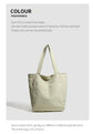 Light Green Stylish Lightweight Seersucker Gingham Tote Bag - Spacious Multi-Pocket Shoulder Bag with Zipper