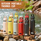 Red 480ml Insulated Stainless Steel Water Bottle - Leakproof One-Click Lid Thermal Flask for Hot & Cold Drinks