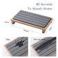 White Natural Diatomaceous Earth Absorbent Drying Tray with Bamboo Base - Quick-Dry Stone Mat for Kitchen & Bathroom Sink