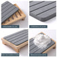 White Natural Diatomaceous Earth Absorbent Drying Tray with Bamboo Base - Quick-Dry Stone Mat for Kitchen & Bathroom Sink