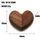 Brown Elegant Walnut Wood Heart Ring Box - Magnetic Closure for Proposal, Engagement & Wedding Jewelry