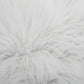 White Luxurious Long Faux Fur Cushion Covers - Set of 2, 45x45cm Soft Plush Decorative Pillowcases for Sofa & Bed