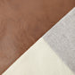 Khaki and Gray Modern Geometric Faux Leather & Cotton-Linen Cushion Covers - Set of 2, 45x45cm Decorative Pillowcases for Sofa & Car