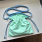Light Green 2PCS Cute Lightweight Drawstring Crossbody Phone Bag - Simple Mini Shoulder Pouch (21x22cm)