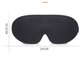 Purple Set of 2 3D Contoured Sleep Eye Masks - Total Blackout Memory Foam Blindfold with Lycra