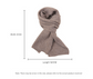 White Soft Ribbed Knit Winter Scarf - Cozy Warm Wool Blend Neck Wrap (160x25cm)
