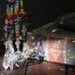Set of 6 Crystal Suncatcher Hanging Ornaments - Butterfly Star Moon Prism Window Decor