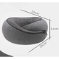 Dark Grey Ergonomic Memory Foam Travel Neck Pillow - U-Shaped Support for Naps & Journeys