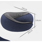 Navy Blue Ergonomic Memory Foam Travel Neck Pillow - U-Shaped Support for Naps & Journeys