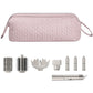 Pink Hair Styler Travel Case - Protective Storage Organizer Bag for Dryer, Curling Iron & Accessories