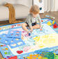 Forest Insect Giant Aqua Magic Doodle Mat 100x80cm - Mess-Free Reusable Water Drawing Pad for Creative Kids