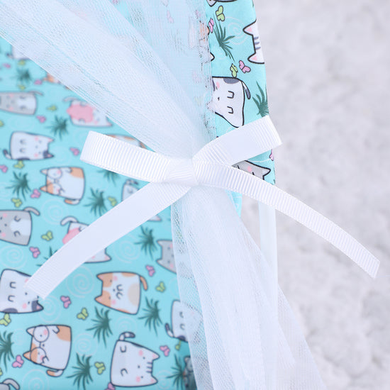 S 35*35CM 5 Catties Within The Pet Purple Cat Cooling Summer Pet Tent - Portable Foldable Breathable Outdoor Cat House Shelter