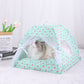 M 40*40CM 10 Catties Within The Pet Green Bear Cooling Summer Pet Tent - Portable Foldable Breathable Outdoor Cat House Shelter