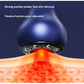 Blue Electric Meridian Scraping Massager with Air Release Valve - Full Body Suction Therapy, 16.6x8.4cm