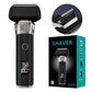 Black Reciprocating 5-Blade Beard Trimmer - Waterproof Electric Razor for Full-Body Use