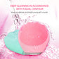 Green Electric Silicone Facial Cleanser - All-Around Vibration Massage Face Cleaning Device