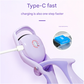 Purple USB Rechargeable Electric Heated Eyelash Curler - Lash Lift and Extension Tool