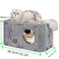 Felt Cat House - Detachable Foldable Breathable Pet Bed for Cats and Small Dogs, 45x35x35cm