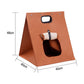 Green Cozy A-Frame Felt Pet Teepee - Foldable & Portable Cat Cave Bed with Easy Carry Handle