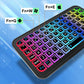 M7 Ultra-Slim Mini Bluetooth Keyboard - Tri-System Portable Wireless Typing for Phone, Tablet & PC