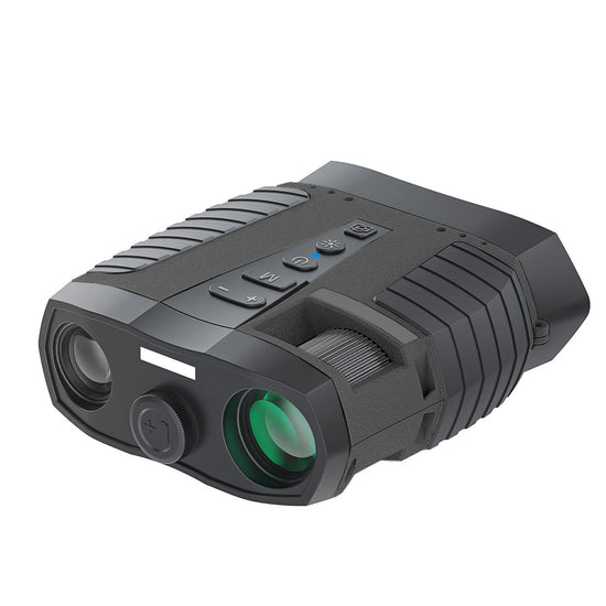 Black HD Digital Night Vision Binoculars - High Magnification Infrared Scope with Color Night View