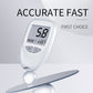White Home Blood Glucose Meter - English Version Medical Automatic Blood Sugar Tester with Strips