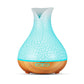 Blue Crack 500ml Wood-Grain Essential Oil Aroma Diffuser with Lattice Design and Humidifier