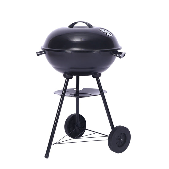 Outdoor Folding Apple-Shaped Stainless Steel Charcoal Barbecue Grill - 41cm Grill Net