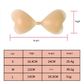 Size S [A cup] Two Pairs Pink Skin Colour Heart-Shaped Silicone Breast Sticker - Thin Invisible Push-Up for Small Chest Enhancement