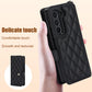 Rose Gold Galaxy Z Fold6 Multi-Functional Leather Wallet Case for Samsung Z Fold Series - Crossbody with Pen Slot, Quilted Design Pen Not Included