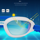 Blue-green Premium Full-View Anti-Fog Adult Swim Goggles with Transparent Case