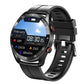 Black Silicone Business Smartwatch with ECG and PPG Monitoring