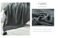 110cm x 150cm Grey Knitted Sofa Blanket for Autumn and Winter Naps