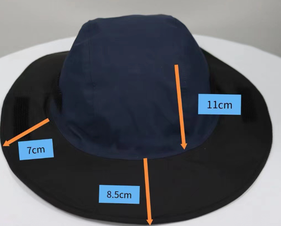 Dark Purple Autumn-Winter Waterproof Sun Hat with Fleece Lining and Wide Brim