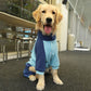 5XL Recommended 40-50 Pounds Blue Autumn-Winter Dog Hoodie for Medium to Large Breeds - Golden Retriever & Labrador