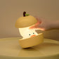Yellow Colorful Duck Pear USB Night Light - Adjustable Sleep Companion